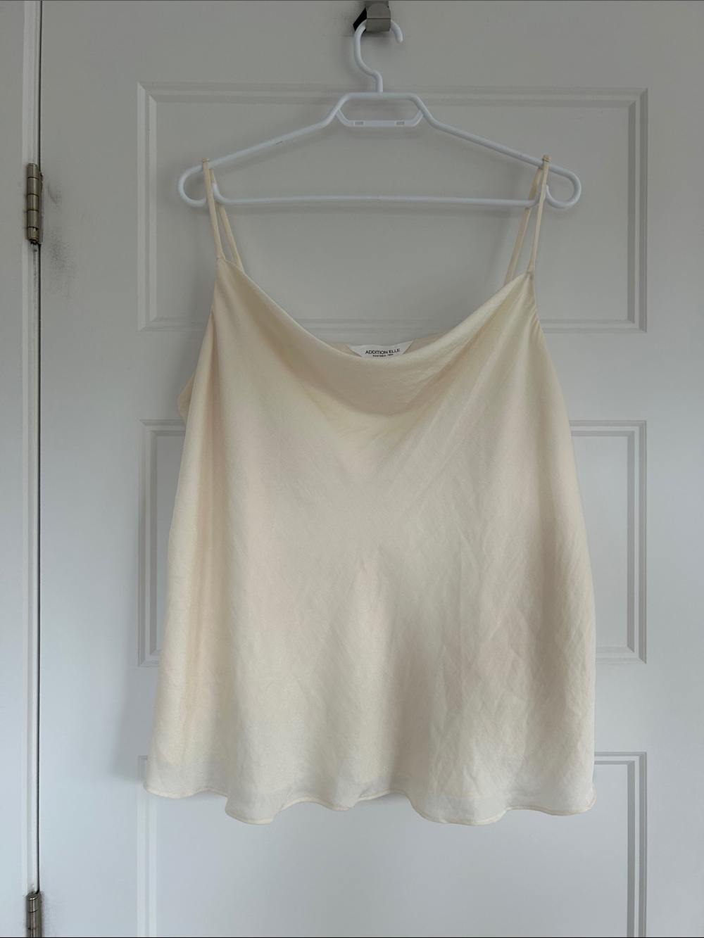 Addition Elle Draped Cowl Neck Camisole in Cream